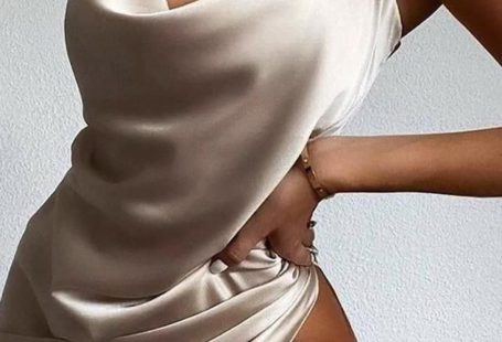 Luxury Silk Satin Gold Tight Slit Dress Elegant Gown Champagne Dress Trendy Fashion Gowns 2021