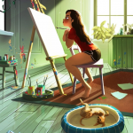 Scary Blank Canvas, an art print by Yaoyao Ma Van As - INPRNT