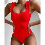Brand Name: gossinaOrigin: CN(Origin)Material: PolyesterMaterial: NylonMaterial: SpandexGender: WOMENPattern Type: SolidItem Type: One PiecesSport Type: SwimFit: Fits true to size, take your normal sizeModel Number: Swimsuit/SwimwearSize: S-LStyle: Women