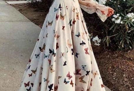 Sexy Off Shoulder Butterflies Floral Printed Maxi Dress is for Party and Wedding