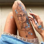 Artist Uses Her Own Thighs As A Canvas And Creates Stunning Ink Drawings (30 Pics)