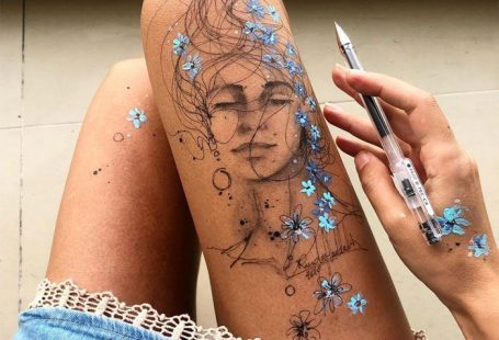 Artist Uses Her Own Thighs As A Canvas And Creates Stunning Ink Drawings (30 Pics)