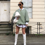 15+ Dresses to wear with knee high boots