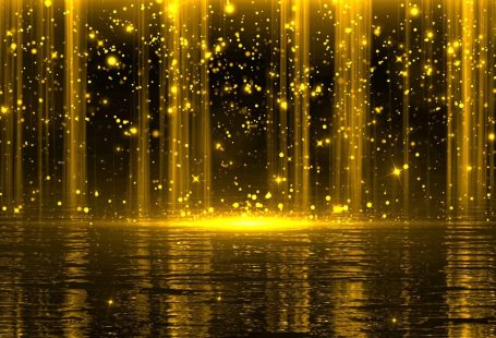 Golden Particle Party Stage Background Video Template | Pikbest