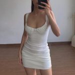 Slinky Bra Sized Ruched Bust Mini Dress 🔥Spring Outfits Summer Outfits OOTD 10% OFF USE CODE: PIN10🔥, S / Pink