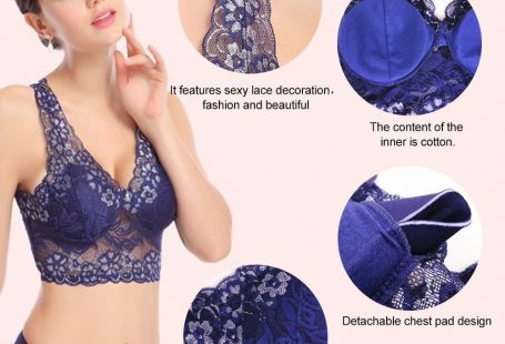 Women's Seamless Sports Lace Bra - black / M