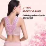 Your Inner Beauty Making you feel confident is our first priority. You deserve lingerie that is both comfortable and exciting. FEATURES: Comfortable without rims, adjustable, super gathered, front row cross, side buckles, lace side chest, sports bra/vest. It features sexy lace decoration which can be worn inside, breathable and soft, shockproof, anti-marking, three-dimensional design. Stretch construction with the breathable, sweat-absorbent and quick-dry fabric. Wearing sports bra while you do exercise can effectively help you gain chest suppo