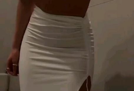 a very beautiful white set appropriate for casual and fancy events