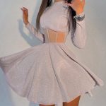New Femme Sexy hiny Bright Fluffy Dress