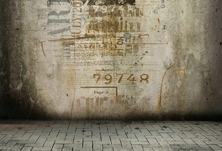 5x7ft Background Digital Photography Stone Floor Retro Wall for Backdrops