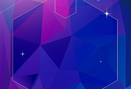 Colored Geometric Background Poster