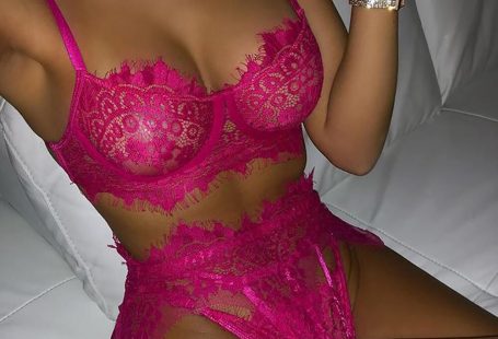 Ellolace Lace Women's Underwear Lingerie Bra Set Erotic Lingerie Underwear Women Set 3 Piece Set Lace Bra Hot Sexy Lingerie Pink-S