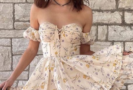 Floral Y2K Mini Corset Off Shoulder Women Ruffle Sexy Puff Sleeve Summer 2022 Streetwear Party dress