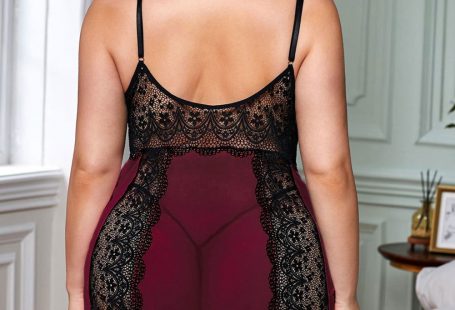 color block lace gauze patchwork🔥30% OFF USE CODE: 30PIN