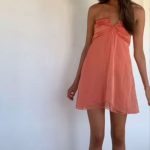 Summer Suspenders Sexy Dress - Orange / L