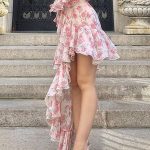 LANFUBEISI  Floral Print Spaghetti Strap Dresses Mini Women Sexy Backless Halter Neck Spring Summer Ruffle Casual Beach Dress 2022 - Pink / S