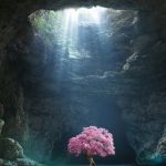 Rosa Baum, Blüte, Höhle, See, Natur, 480 × 800 Tapete - entdecken Sie das Universum,  #Baum #...