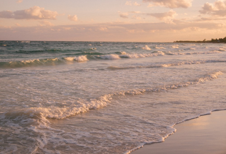 beach travel sunset aesthetic