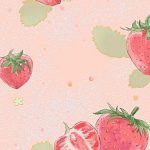 Strawberry Watercolor Mobile Wallpaper Background