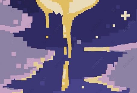 Fundo Da Natureza Do Papel De Parede Do Celular Estilo Pixel