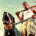 GTA 5 - Franklin with Rottweiler