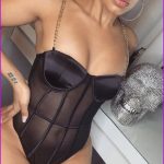 Seductive Sweetheart Neck Spaghetti Straps Backless Bodysuits FW2837 - Black / L