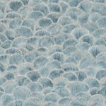 Blue Vintage Art Deco Shells Wallpaper R6405