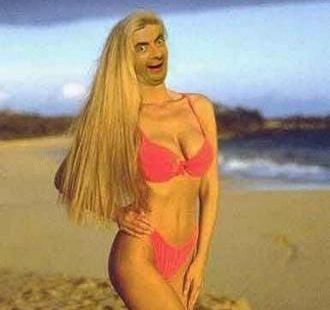 28 Creepy Photoshopped Pictures Of Mr. Bean