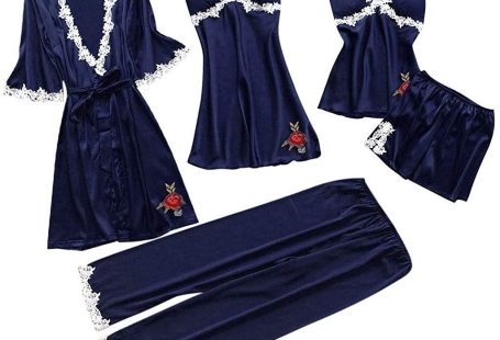 $40.26 Lingerie set for women-5pcs valentine's day sexy lace babydoll temptation floral teddy rob...