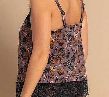 Baiser Volé - Top bretelles OCELIA - Violet - Femme - 44/46 - Polyamide - Promo KIABI