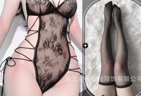 Billionm Exotic Hot Sexy Embroidered Flowers Lace Mesh Transparent Bodysuits Bandage Fashion Korean Women Tops 2022 Sweet 8JBA Torn Socks-One Size
