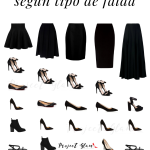 Calzado según tipo de falda