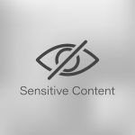 Conteúdo sensível cruzou os olhos em desfocar o fundo. foto censurada ou ilustração de advertência por vídeo. | Vetor Premium