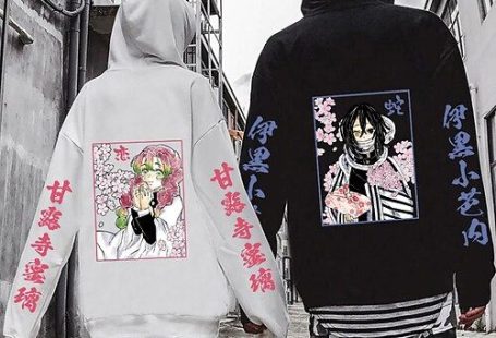 Dämonentöter: Kimetsu no Yaiba Kanroji Mitsuri Obanai Iguro Kapuzenshirt Anime Vordertasche Grafik Kapuzenshirt Für Herren Damen Unisex Erwachsene Heißprägen 100% Polyester Casual
