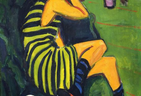 Ernst Kirchner : Female Artist (1910) Canvas  Gallery Wrapped or Framed Giclee Wall Art Print (D6045)