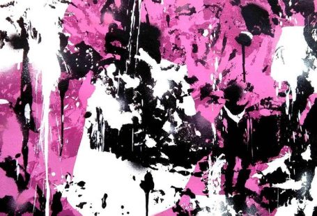 Fasim (Germán Bel) - 4 Pareidolic figures on pink background