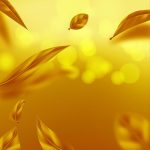 Free Vector | Beautiful flying autumn leaf realistic 3d background