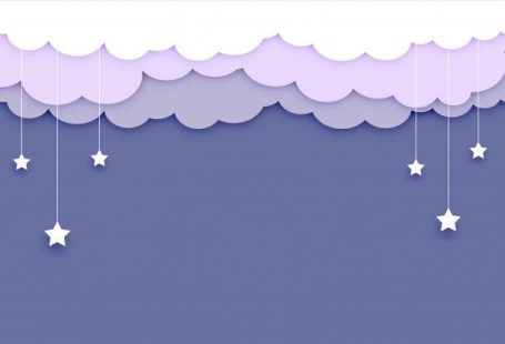 Nuvens de fundo com estrelas e texto soace | Vetor Grátis