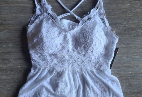 Nwt White Lace Top | Color: White | Size: L