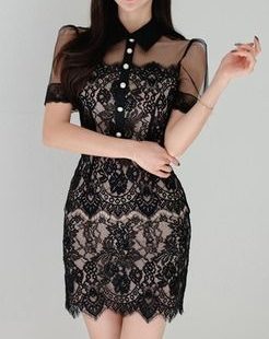 Sexy Openwork Pencil Dresses