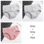 Sexy Seamless Cotton Panties - High Elasticity, Breathable, Solid Color - Perfect Fit for Women! - One Size / 3pcs 4 / 3pcs