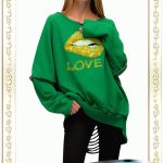 Solid Color Ripped Sexy Sweatshirt