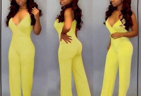 Solid Color Sexy Suspender Jumpsuit