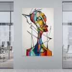Tableau Abstrait Abstraction Identitaire - 75x100cm / Affiche sans cadre
