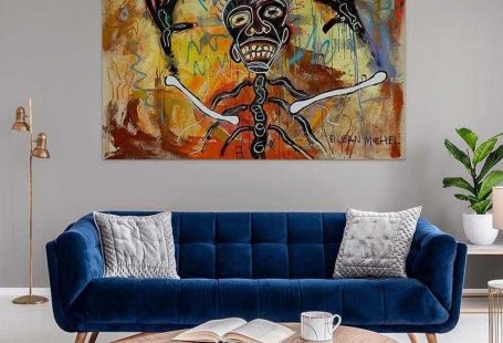 Tableau Basquiat AM NIGHT TIME 1981 - 50x75cm / Toile tendue sur châssis