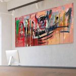 Tableau Basquiat en 1982 - 60x120cm / Plexiglas