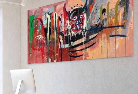 Tableau Basquiat en 1982 - 60x120cm / Plexiglas