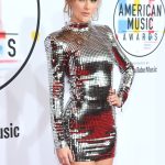 Taylor Swift Looks Like a Space Princess in a Silver Dress and Thigh-High Boots at the 2018 American Music Awards