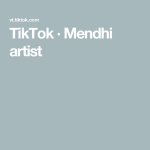 TikTok · Mendhi artist