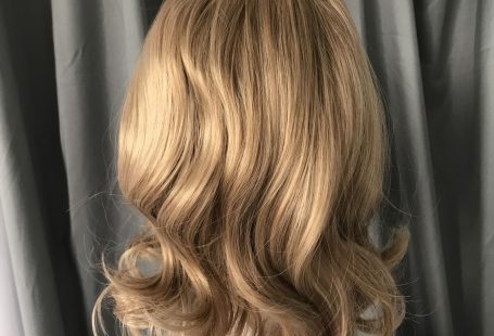 Wig Female Mid-length Curly Hair Fashion Golden Gradient Cosplay Sexy Lady